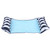 Foldable Dual Purpose Floating Bed Water Deck Chair Sofa Hammock with Mesh Swimming Pool Supply(light blue )