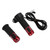 1Pair Thumb Throttle Grip Routine Twist Throttle Handle Grip with Keys for Electric Scooter BikeRed