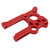 RC Motor Mount Red Aluminum Alloy Decorative Practical Easy Installation RC Motor Bracket for ARRMA 1/5 Series