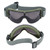 Military Goggles Impact Resistant and Breathable Outdoor Protective Glasses for Men WomenOlive Frame Gray Lens