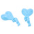1 Pair Slipper Charm ABS Cute Stylish Hanging Shoe Decoration Charm Balls for Men Women Birthday Gift Blue