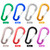 10 Pack Carabiner Clips Mini Aluminum Alloy Keychain Carabiner Clip D Rings for Camping Hiking Fishing Backpacking