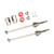 2Pcs RC Drive Shaft 8mm Dia Ball RC Front CVD Drive Shaft for TRAXXAS SLASH 1/10 RC Car Silver