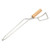 Fire Pit Tongs Heavy Duty Stainless Steel Lengthen Widen Thicken Beech Wood Handle Fire Tongs for BBQ Fireplace