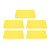 5Pcs PVC Boat Repair Patch PVC Puncture Repair Patch for Inflatable Boat Kayak Canoe Waters Toy Yellow