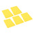 5Pcs PVC Boat Repair Patch PVC Puncture Repair Patch for Inflatable Boat Kayak Canoe Waters Toy Yellow