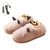 USB Heated Slippers Plush Temperature Adjustable Heating Slippers Anti Slip Slippers Winter Foot Warmer for Women