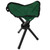Camping Tripod Stool Portable Foldable Lightweight Camping Tripod Seat for Hiking Hunting Walking Fishing Travel Green