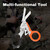 Paramedic Scissors with Compatible Holster 6 In 1 Multi-function Foldable Trauma Shears Outdoors Emergency Scissors Tools