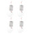 Crab Snares with 8 Loops Reusable Cylindrical Stainless Steel Wire Mesh Crab Bait Traps with Nylon Cord 4PCS