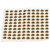 100PCS/Pack Fishing Lure Eye 9mm 3D Realistic Fishing Eyes for Making Fishing BaitGolden