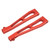 2Pcs RC Car Front Upper Swing Arm Replacement Aluminum Alloy RC Accessories for JLB 1/10 TruckRed