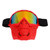 Motorcycle Skull Goggle Face Cover Off Road Cycling Windproof Helmet Goggles Glasses with Face Cover Red Frame Red Lens