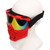 Motorcycle Skull Goggle Face Cover Off Road Cycling Windproof Helmet Goggles Glasses with Face Cover Red Frame Red Lens