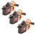 3PCS RC Servo Lightweight High Torsion Output Iron Gear Servo with Steering Arm for Remote Control Aircraft Cars 9g
