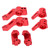 Front C Seat Steering Blocks Cup Blocks Rear Axle Carrier for Traxxas Slash 2WD 1/10 RC CarRed