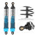 1Pair RC Shocks Struts Damper Replacement Spare Parts Fit for HSP 94111 94188 94108 1/10 RC CarBlue