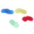 100Pcs 19mm Transparent 4 Color Counters Clear Counting Chips Plastic Markers for Math Poker Game