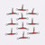 10Pcs/set Durable Steel T Turn Fishing Swivels Connector Fishing Accessory