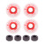 78A 60x45mm HighElastic Skateboard Flash Wheel PU Filling for Longboard Cruiser Board(Red )