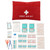 Emergency Survival Kit Portable Medical Bag with Adhesive Bandage Strip Mullauflage Bandage Tourniquet