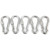 5pcs 80mm Locking Carabiner Clip Heavy Duty Spring Snap Hook with Nut Lock Buckle for Camping