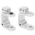 Aluminum Alloy Hub Knuckle Arm RC Accessory Fit for 1-10 ECX 2 Wheel Drive RC CarSilver