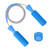 Fitness Steel Wire Jumping Rope Workout Training Skipping Rope for Men and WomenBlue