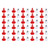 60 Pcs Traffic Cones Toys Red White Mini Traffic Cones Miniature Lifelike Road Block for Soccer Training RC Car Gaming