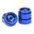 4pcs RC Car Beadlock Wheels Rims Wear Resistance Aluminum Alloy 1.0 Inch Wheels Rims for Traxxas 1/18 RC Cars Blue