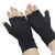 1 Pair Half Finger Gloves High Stretch Lightweight High Density Sun Protection Gloves for Outdoor Riding Black S