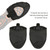 1Pair Bike Lock Half Wrap Non Slip Cycling Shoe Cover Case Windproof Keep Warm for Mountain Road Bicycle(black XL XXL)