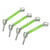 RC Drive Shaft Steel Adjustable Stable Front Rear Transmission Shaft for Traxxas 1/10 MAXX 2.0 Green