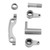 RC Car Steering Group Assembly Set High Strength Aluminum Alloy RC Steering Assembly Set for ZD Racing 10 RC Off Road Car Titanium