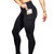 Yoga Leggings High Waist Butt Lifting Side Pockets Running Workout Leggings for Women Black XL