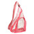 Clear Sling Bag PVC Transparent Chest Bag Comfortable Travel Cross Shoulder Backpack Pink