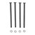 4Pcs RC Car Screws Kit Steel Black Silver Nuts Remote Control Car Accessories for WLtoys 144010