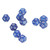 40pcs Polyhedral Dice Clear Numbers Waterproof Prevent Oxidation 12 Sided Dice Set for Game Teaching Blue