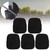 5pcs Archery Arrow Rest Adhesive Silent Bow Stick Plate Cowhide Outdoor Shooting AccessoriesBlack