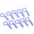 10Pcs 13MM RC Car Shell Clip RShape Metal Body Clips Pins for 1/5 1/6 1/8 1/10 RC Car(Blue )