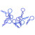 10Pcs 13MM RC Car Shell Clip RShape Metal Body Clips Pins for 1/5 1/6 1/8 1/10 RC Car(Blue )