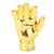 Gold Football Glove Award Gold Plated Soccer Glove Award Ornament Golden Football Goalkeeper Gloves Trophy