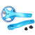 ZK‑22 Bicycle Chainring Chainwheel Crank Aluminium Alloy Bike Crankset Arms 32T ChainringBlue