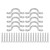 10pcs Stainless Steel Kayak Canoe Rigging Boat Pull Handle Buckles Kayak Accessories4mm / 0.15in
