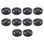 10 PCS Universal Bearing Pulley Wheel Nylon Black Wearable Abration Bearing Pulley Wheel for Gym Equipment Cable Machine