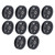 10 PCS Universal Bearing Pulley Wheel Nylon Black Wearable Abration Bearing Pulley Wheel for Gym Equipment Cable Machine