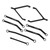 RC Metal Chassis Pull Rod Steering Rods Suspension Links RC Upgrades Parts Accessories for FMS FCX24 1/24 RC Crawler Car Black