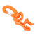 1Pc Outdoor Scuba Diving Double BCD Low Pressure Hose Clip Holder with Snap Hook Buckle(Orange)