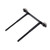 RC Front and Rear Shell Pillar RC Aluminum Alloy Carbon Fiber Shell Pillar for AXIAL SCX10 90046 90047 1/10 RC Car177mm/7in