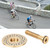 2 pcs Titanium Alloy Bicycle Headset Cap with Bike Fork Expander Bike Stem Top Caps with Screw Setgold